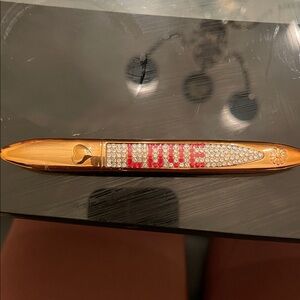 EYELINER- Gold and Red Love Pen with Crystals